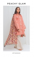 Printed Lawn Shirt With Embroidery Printed Blended Chiffon Dupatta & Dyed Pants 