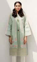 Embroidered Shirt: 2.5 M Embroidered Front Border: 0.6 M Embroidered Sleeves Border: 0.8 M
