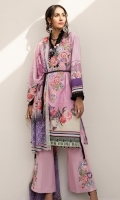 Printed Shirt: 2.5 M Printed Chiffon Dupatta: 2.5 M Dyed Pants: 2.5 M Embroidered Neckline: 1 Pc Embroidered Pants Motifs: 2 Pc