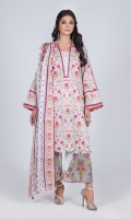 Printed Lawn Shirt: 3.00 M  Printed Cambric Trouser: 2.00 M  Printed Lawn Dupatta: 2.50 M  Embroidery: 2 Bunch