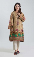 DIGITAL PRINTED LAWN SHIRT: 3.00 M  EMBROIDERY 2 BUNCHES