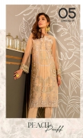 Ready To Wear Net Fabric Embroidered Shirt With Attached Resham Lawn Inner And Adda Work Raw Silk Trouser