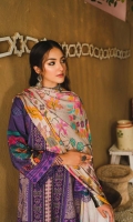 Shirt Printed Khaddar Front +Back+Sleeves 3.4M  Trouser Khaddar Trouser 2.5 M  Dupatta Printed Wool Shawl 2.5 M