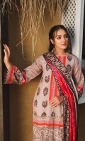 Shirt Printed Khaddar Front +Back+Sleeves 3.4M  Trouser Khaddar Trouser 2.5 M  Dupatta Printed Wool Shawl 2.5 M