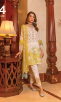 Ready To Wear Schifflli Fabric Shirt Paste Print Cotton Embroidered Trouser Ready To Wear Chiffon Embroidered Dupatta