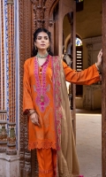 Shirt Jacquard LEATHER Front+ Back +Sleeves 3.4M Embroidered Front Neck 1Pcs Embroidered Front Daman Patti 1M  Trouser Leather Trouser 2.5 M Embroidered Trouser Patti 2M  Dupatta Embroidered Pashmina Shawl 2.5M