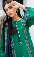 SHIRT LAWN EMBROIDERED SHIRT FRONT, BACK, AND SLEEVES  TROUSERS DYED CAMBRIC TROUSER  DUPATTA EMBORIDERED CHIFFON DUPATTA