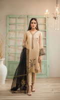 Crafted on Organza fabric this opulent 2pc kurta and dupatta 