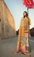 1.1M Embroidered Front 1.1M Printed Back 0.6M Printed Sleeves 2.5M Printed Lawn Dupatta