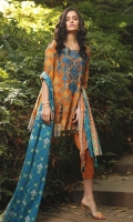3M Embroidered Shirt 2.5M Printed Lawn Dupatta 2.5M Dyed Trouser