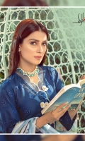 Three Pcs Superior Quality Pima Embroidered Lawn with Chicken Kari Work and Pure China Chiffon & Pure China Silk Dupattas along with Embroidery Patches