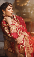 Chiffon Embroidered Front With Handwork Chiffon Embroidered Back Embroidered Front, Back Patch on Organza Embroidered chiffon Sleeves Organza Embroidered Sleeves motifs Chiffon Embroidered Dupatta Jacquard Trouser