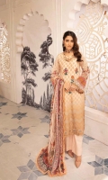 Chikenkari Sequence Lawn Shirt Chiffon Dupata Plain Trouser