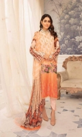 Chikenkari Sequence Lawn Shirt Chiffon Dupata Plain Trouser