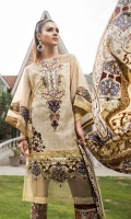 EMB PRINTED LAWN SHIRT : 3 MTR DYED TROUSER : 2.5 MTR  PRINTED LAWN DUPATTA : 2.5 MTR ACCESSORIES LACE : 1 PC