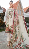 EMB PRINTED LAWN SHIRT : 3 MTR PRINTED TROUSER : 2.5 MTR  PRINTED LAWN DUPATTA : 2.5 MTR