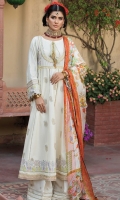 embroidered lawn unstitch three pcs suit