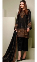 Printed Lawn Shirt : 3 Meters Dyed Lawn Trouser : 2.5 Meters Printed Lawn Dupatta : 2.5 Meters