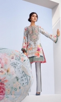 Digital Printed Shirt Embroidered Neck Patch Embroidered Trouser Patti Digital Printed Chiffon Dupatta Dyed Trouser