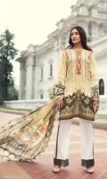 Digital Printed Shirt Embroidered Front Border Patch Embroidered Trouser Patti Digital Printed Chiffon Dupatta Dyed Trouser Dyed Organza Patch
