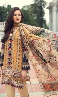 Digital Printed Shirt Embroidered Front Border Patch Embroidered Trouser Patch Digital Printed Chiffon Dupatta Dyed Trouser