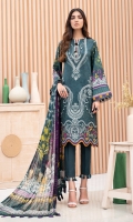 Digital Printed Shirt Digital Printed Chiffon Dupatta Embroidered Front Dyed Trouser Dyed Organza Embroidered Daman Patch