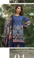 Printed Viscose Net Dupatta Printed Linen Shirt Embroidered Neck Patti Embroidered Trouser Patch Dyed Trouser