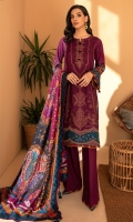 Digital Printed Embroidered Linen Front Digital Printed Linen Back & Sleeves Digital Printed Viscose Net Dupatta Embroidered Front Border Dyed Linen Trouser Dyed Organza