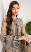 EMBROIDERED CHIFFON FRONT PANNEL EMBROIDERED CHIFFON FRONT SIDE PANNELS EMBROIDERED CHIFFON BACK PANNEL EMBROIDERED CHIFFON BACK SIDE PANNELS EMBROIDERED CHIFFON SLEEVES EMBROIDERED SLEEVES BORDERS EMBROIDERED FRONT & BACK BORDER EMBROIDERD ORGANZA DUPATTA EMBROIDERD DUPATTA BORDERS EMBROIDERED TROUSER PATCH DYED TROUSER