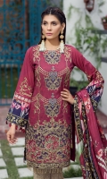 Embroidered Lawn Front Digital Printed Back Digital Printed Sleeves Embroidered Front Border Patch Digital Printed Medium Silk Dupatta Printed Trouser