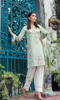 Embroidered Lawn Front Digital Printed Back Digital Printed Sleeves Digital Printed Tissue Silk Dupatta Dyed Trouser