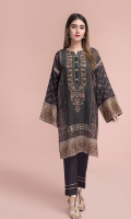 Digital Printed & Embellished Cotton Silk Shirt(2.50m)