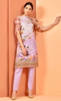 Digital Printed value lawn shirt(3.00M) Dyed cambric shalwar(2.50M) Embroidered organza patch(2.00m)