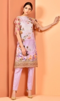 Digital Printed value lawn shirt(3.00M) Dyed cambric shalwar(2.50M) Embroidered organza patch(2.00m)