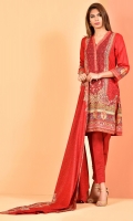 Printed Wider Width cotton lawn shirt(2.50 M) Printed cotton lawn dupatta(2.50 M) Dyed cambric shalwar(2.50 M)