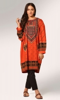 Printed & Embellished Wider Width Cotton Lawn Shirt(2.50m)