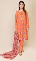Printed Wider Width Lawn Shirt(2.50m) Printed & Embroidered Cotton Lawn Dupatta(2.50m) Dyed Cambric Shalwar(2.50m)