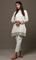 Dyed & Embroidered Lawn Karandi Shirt(2.50m)