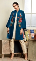 Bright sequined floral embellishment gives this oriental jade colored jacket