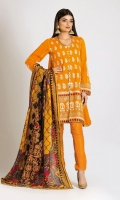 Embroidered Chiffon Shirt 3.0m Printed Chiffon Dupatta 2.5m Dyed Inner Fabric 2.5m Shalwar 2.5m