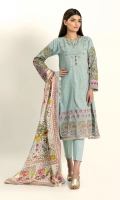 Self Jacquard Embroidered Shirt 3.25m Viscose Tissue Printed Dupatta 2.5m Shalwar 2.5m