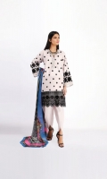 Schiffli Embroidered Cambric Shirt 3.25m Chiffon Printed Dupatta 2.5m Shalwar 2.5m