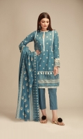 Front & Sleeves Cambric Printed 2.0m Back Cambric Printed 1.25m Printed Cambric Dupatta 2.5m Shalwar 2.5m