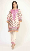 EMBROIDERED LAWN PRINT SHIRT 3.0m - EMBROIDERED SHALWAR 2.5m