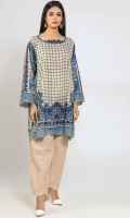 Front & Sleeve Lawn Print Embroidered 2.0m - Back Lawn Printed 1.25m - Shalwar 2.5m
