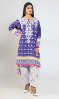 Front Lawn Print Embroidered 1.25m - Back & Sleeve Lawn Printed 2.0m - Shalwar 2.5m