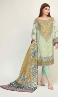 Front Lawn Printed 1.25m - Back Lawn Printed 1.25m - Sleeve Lawn Printed 0.5m - Lawn Printed Dupatta 2.5m - Shalwar 2.5m