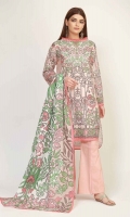 Front Lawn Printed 1.25m - Back Lawn Printed 1.25m - Sleeve Lawn Printed 0.5m - Lawn Printed Dupatta 2.5m - Shalwar 2.5m