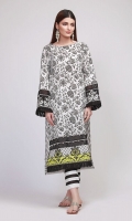 Front & Sleeve Lawn Printed 2.0m Back Lawn Printed 1.25m Shalwar 2.5m Embroidered Patti