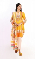 Front Lawn Printed 1.25m Back Lawn Printed 1.25m Sleeves Lawn Printed 0.5m Lawn Printed Dupatta 2.5m Shalwar 2.5m